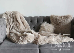 Manta Reversible Ultra Soft y Corderito VISON - Ekisetum Tienda Deco