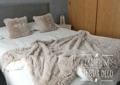 Almohadón Piel Ultra Soft Visón - comprar online