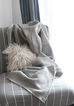 Manta Nido - Waffle Gris Claro - comprar online