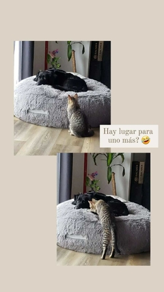 Puff Camita Nido Mascotas - Gris