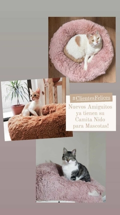 Puff Camita Nido Mascotas - Rosa - Ekisetum Tienda Deco