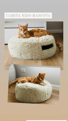 Puff Camita Nido Mascotas - Crudo - Ekisetum Tienda Deco