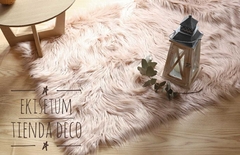 Alfombras Nórdicas Piel Premium Zorro Rosa Nude