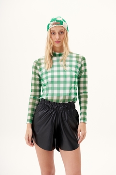 POLERA CHECKER - VERDE