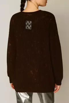 SWEATER FUKUI BATIK DARK BROWN
