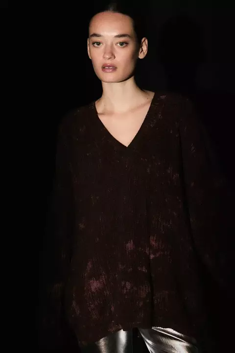 SWEATER FUKUI BATIK DARK BROWN