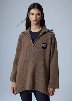SWEATER FUSION DARK BROWN