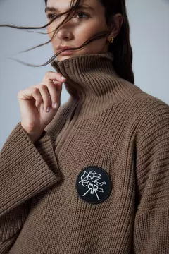 SWEATER FUSION DARK BROWN - comprar online