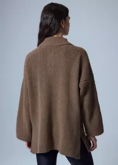 SWEATER FUSION DARK BROWN - comprar online