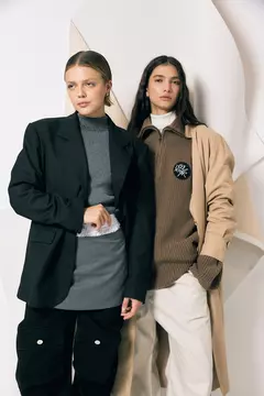 SWEATER FUSION DARK BROWN - tienda online