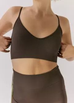 TOP CHAOS DARK BROWN - comprar online