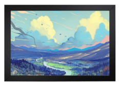 ARTE CÉU E FLORESTA - Digital Quadros