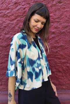 Kimono Cropped CELESTE - comprar online