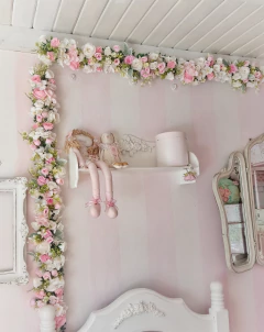 Guirnalda Borde Floral Decorativo Romántico 2,40 m en internet