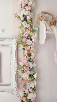 Guirnalda Borde Floral Decorativo Romántico 2,40 m - comprar online