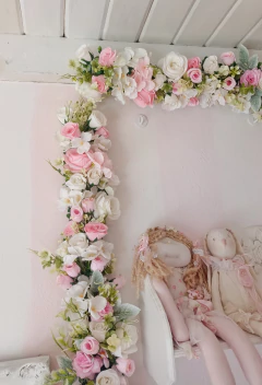 Guirnalda Borde Floral Decorativo Romántico 2,40 m en internet