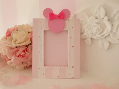 Souvenirs Portarretratos Minnie Fucsia & Negro - El Día que me Quieras Deco Romántica