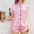 Imagen de Pijama satén rosa c/ rayas