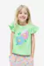 Remera verde c/lentejuelas HyM