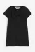 Vestido negro en punto fino HyM - comprar online