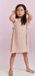 Vestido plisado rosa c/dorado - comprar online