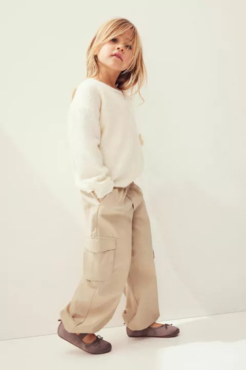 Cargo joggers beige