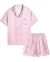 Pijama satén rayado corto para niñas - comprar online
