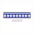 Guarda en Venecitas. Azul y blanco. Alto: 22 cm Precio por metro Lineal - comprar online