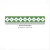 Guarda en Venecitas. Verde y blanco. Alto: 17,5cm Precio por metro Lineal - comprar online