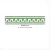 Guarda en Venecitas. Verde y blanco. Alto: 17,5cm Precio por metro Lineal - tienda online