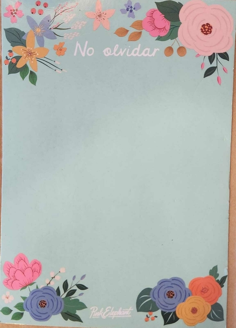 Anotador Magnético PINK No olvidar aqua