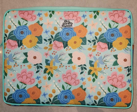 Funda Notebook Flores Aqua 2 15.4''