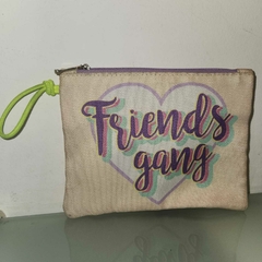 Estuche Sobre Monedero tela FRIENDS amistad en internet