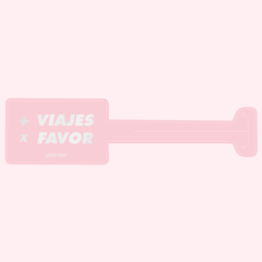 Identificador de valija Mas Viajes Rosa