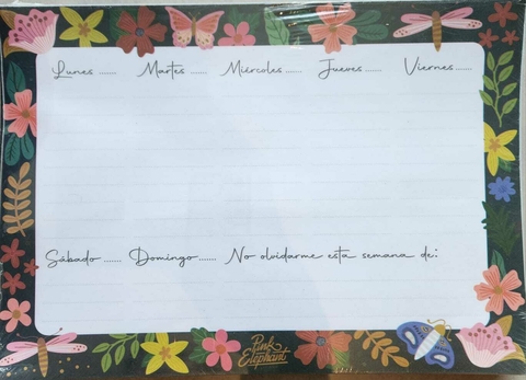 Organizador Semanal Selva mariposa