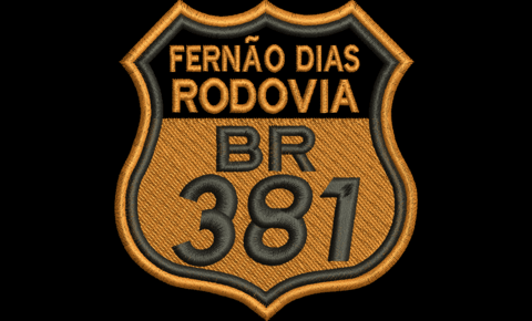 BORDADO FERNÃO DAS RODOVIAS 3,5x7,5cm