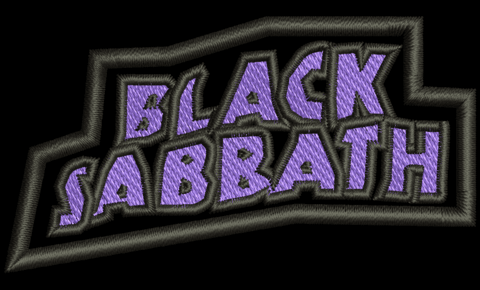 BORDADO BLACK SABBATH 4x8cm