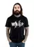 Camiseta Bomber Preta 100% Algodão - W.A.S.P. - comprar online