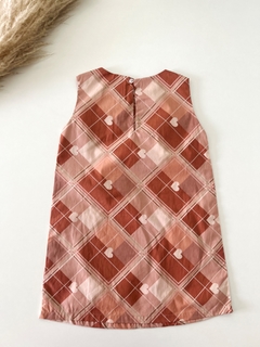 VESTIDO INFANTIL VINTAGE CORAÇOES