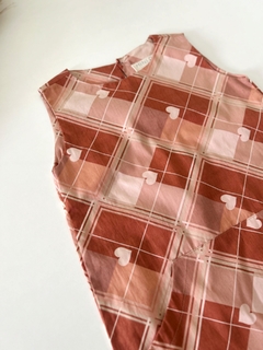 VESTIDO INFANTIL VINTAGE CORAÇOES