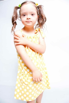 Vestido poa amarelo