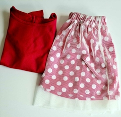 CONJUNTO BLUSA E SHORT SAIA DE TULE