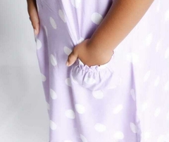 Vestido midi poa lilás - MINI ROW 