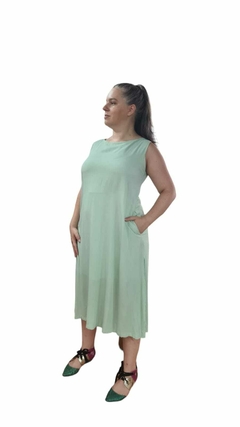 Vestido Georgia verde menta