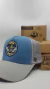 Gorra De Autor The Cap SKULLS LINE "Lover Skulls" Celeste y Gris