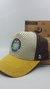 Gorra De Autor The Cap TRAVEL LINE "Brasil" Beige, Amarillo y Marrón