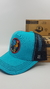 Gorra De Autor The Cap ANIMAL LINE "Gallus Gallus" Turquesa y Negro