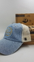 Gorra De Autor The Cap TRADE LINE Jeans y Blanco