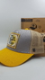 Gorra De Autor The Cap TRADE LINE Random Edit. Cuadrangular Gris, Amarillo y Beige