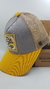 Gorra De Autor The Cap TRADE LINE Random Edit. Cuadrangular Gris, Amarillo y Beige en internet